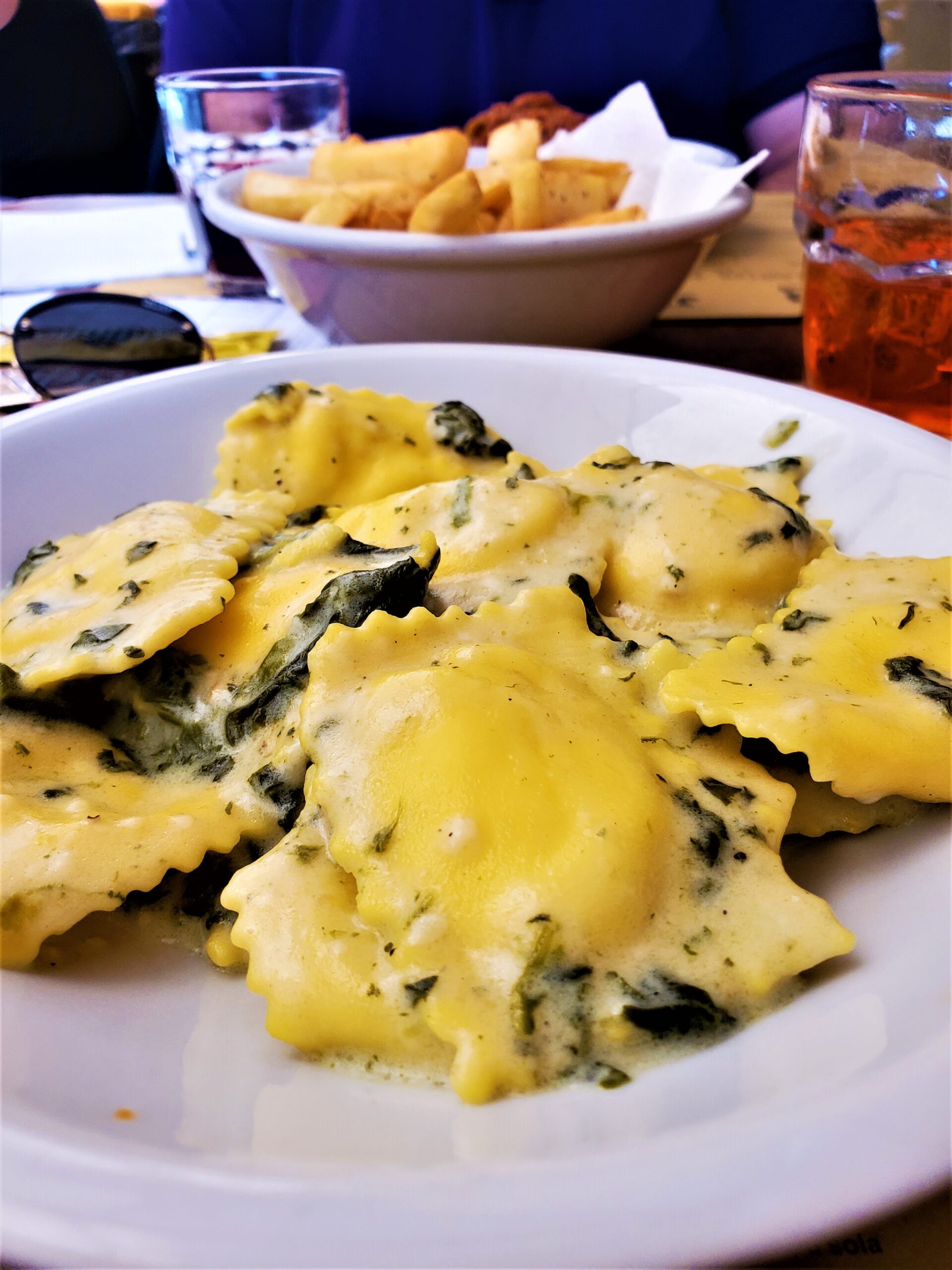 Ricotta Ravioli - Best lunch in Bologna