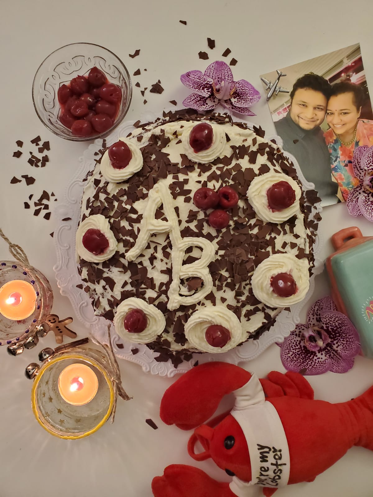 The famous German Black Forest cake, sweet speciality in the region  Schwarzwald. Main ingredients of the cake are milk cream, chocolate dough  and cher Stock Photo - Alamy